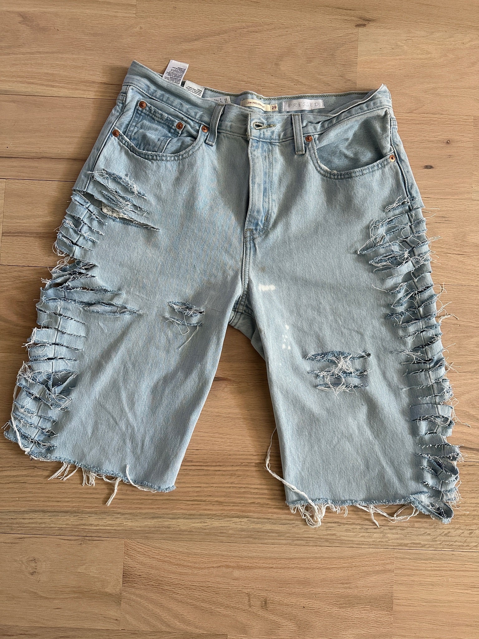 Bermuda Cut Up Shorts - Image 2