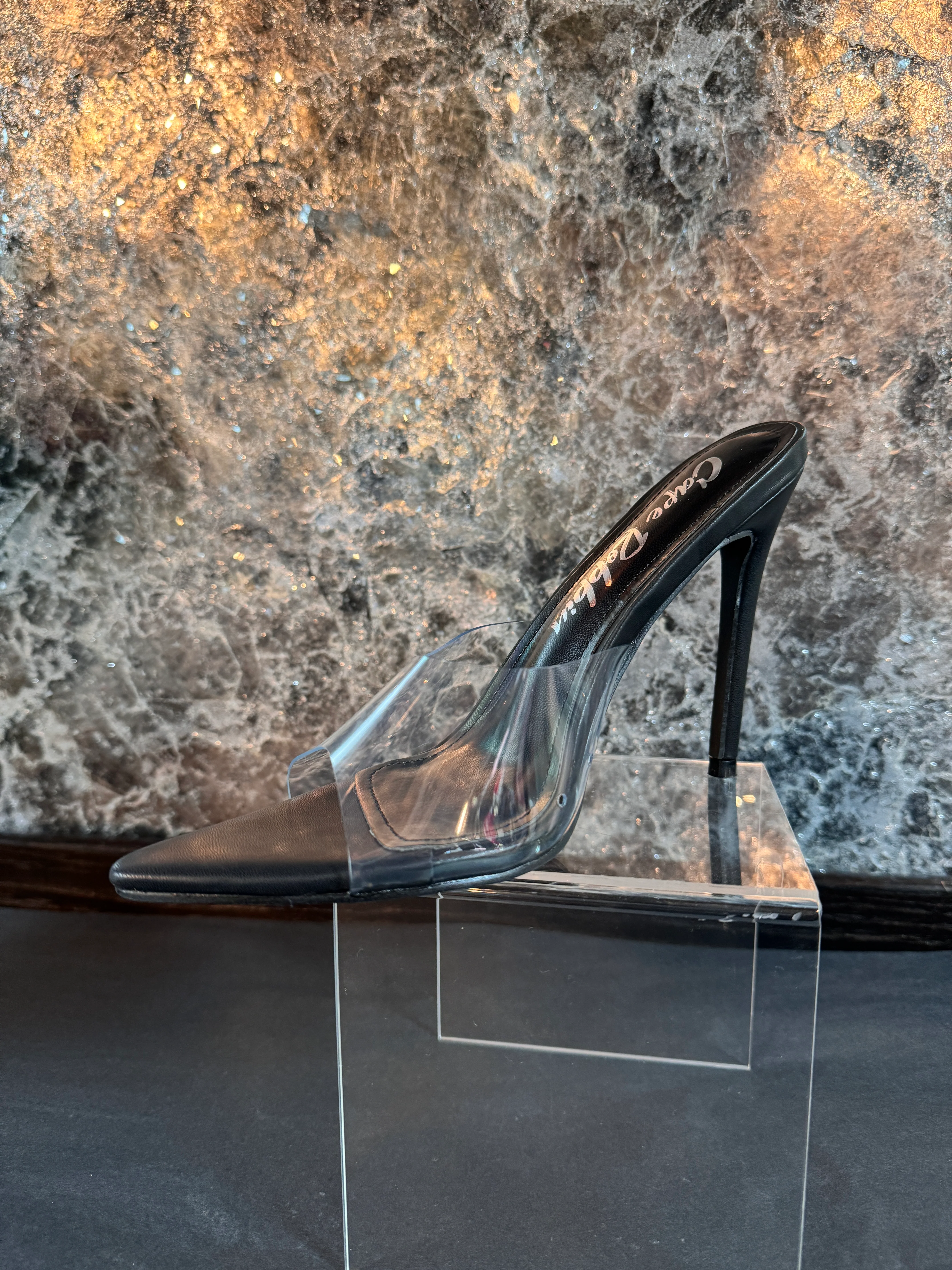 Black Clear & Design Heels - Image 3