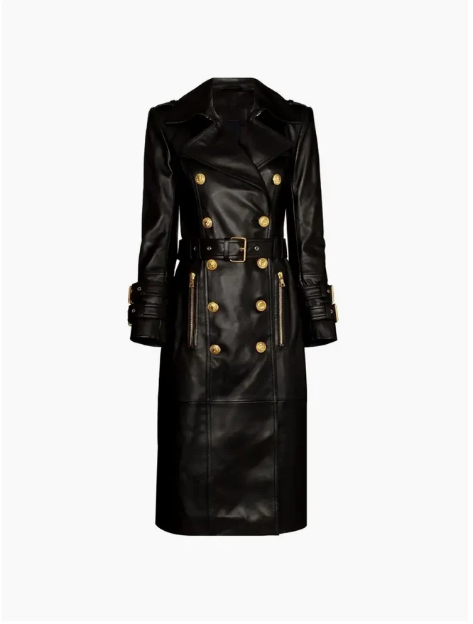 Black Luxurious Trench - Image 2