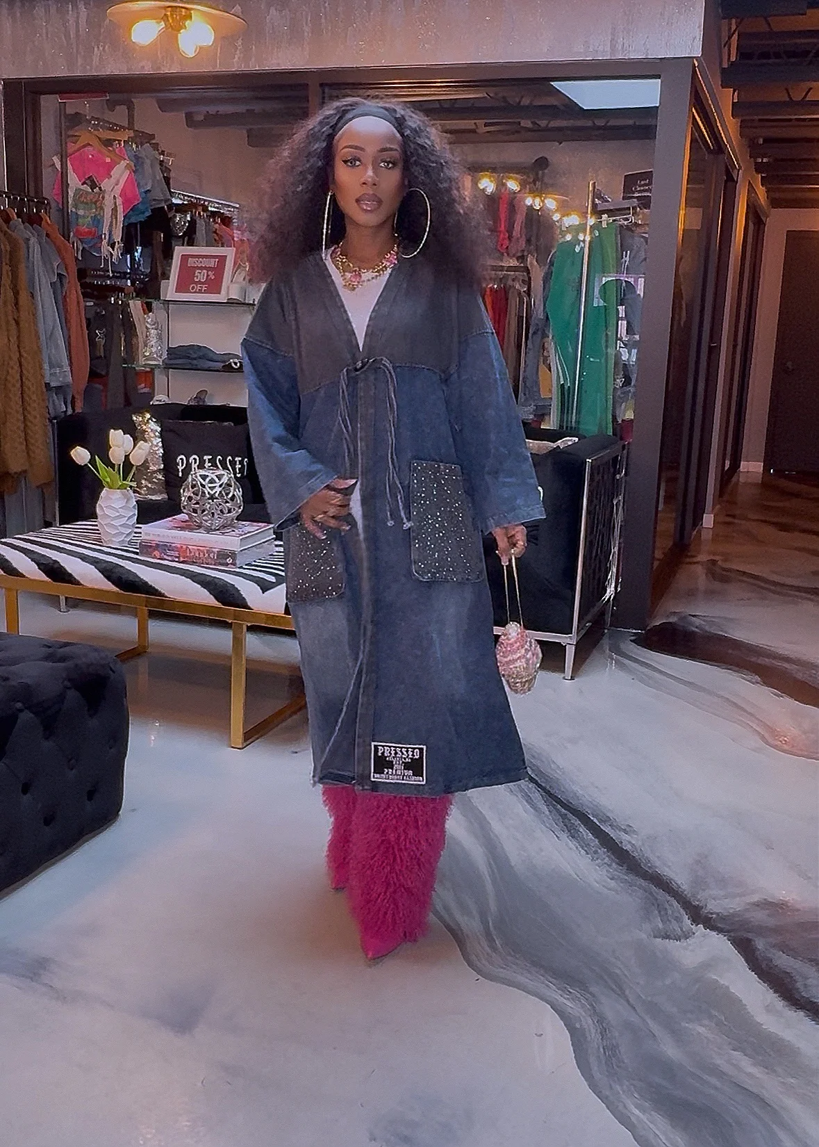 Denim Shaw Jacket