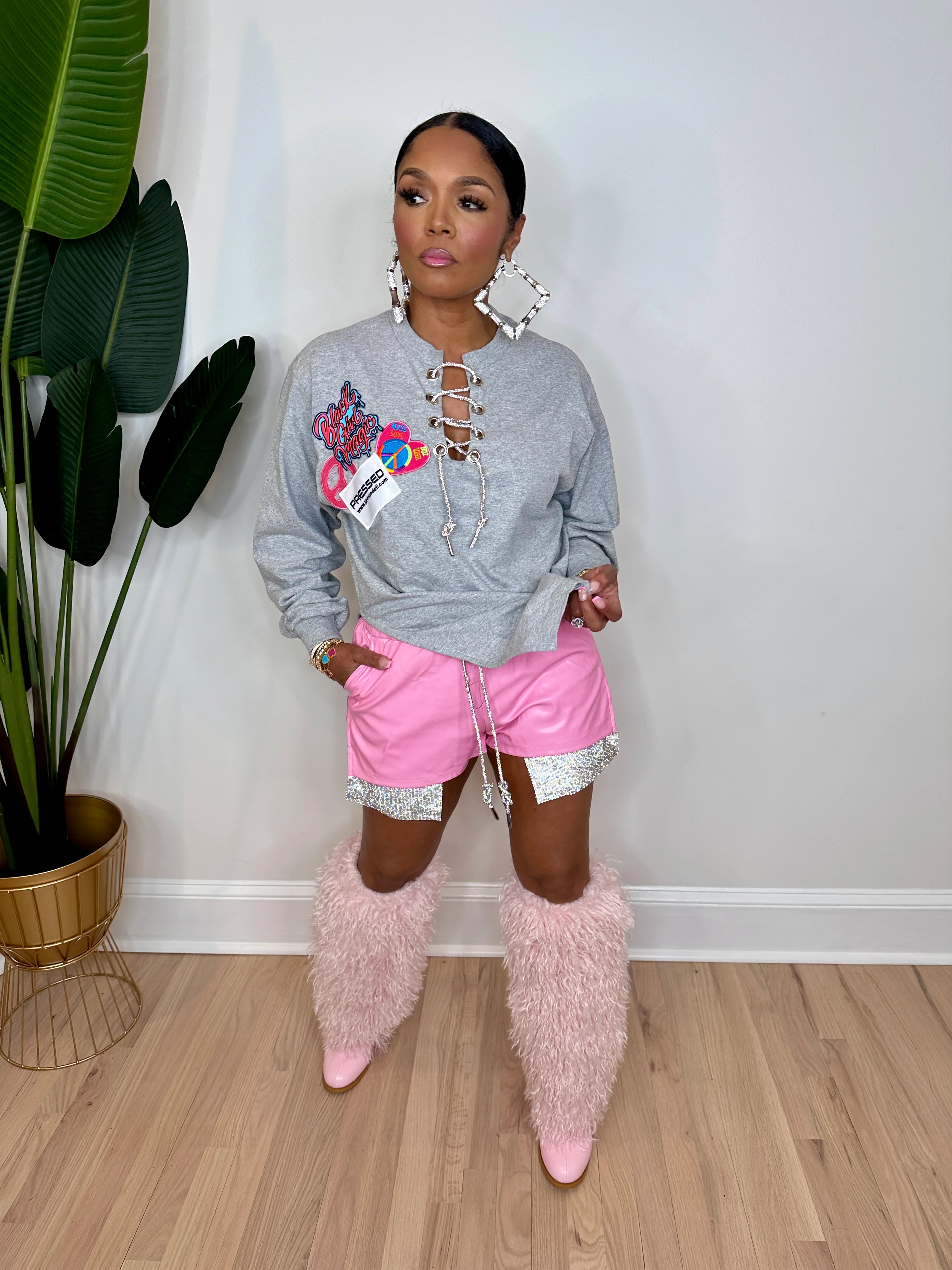 Faux Bling Shorts - Image 3