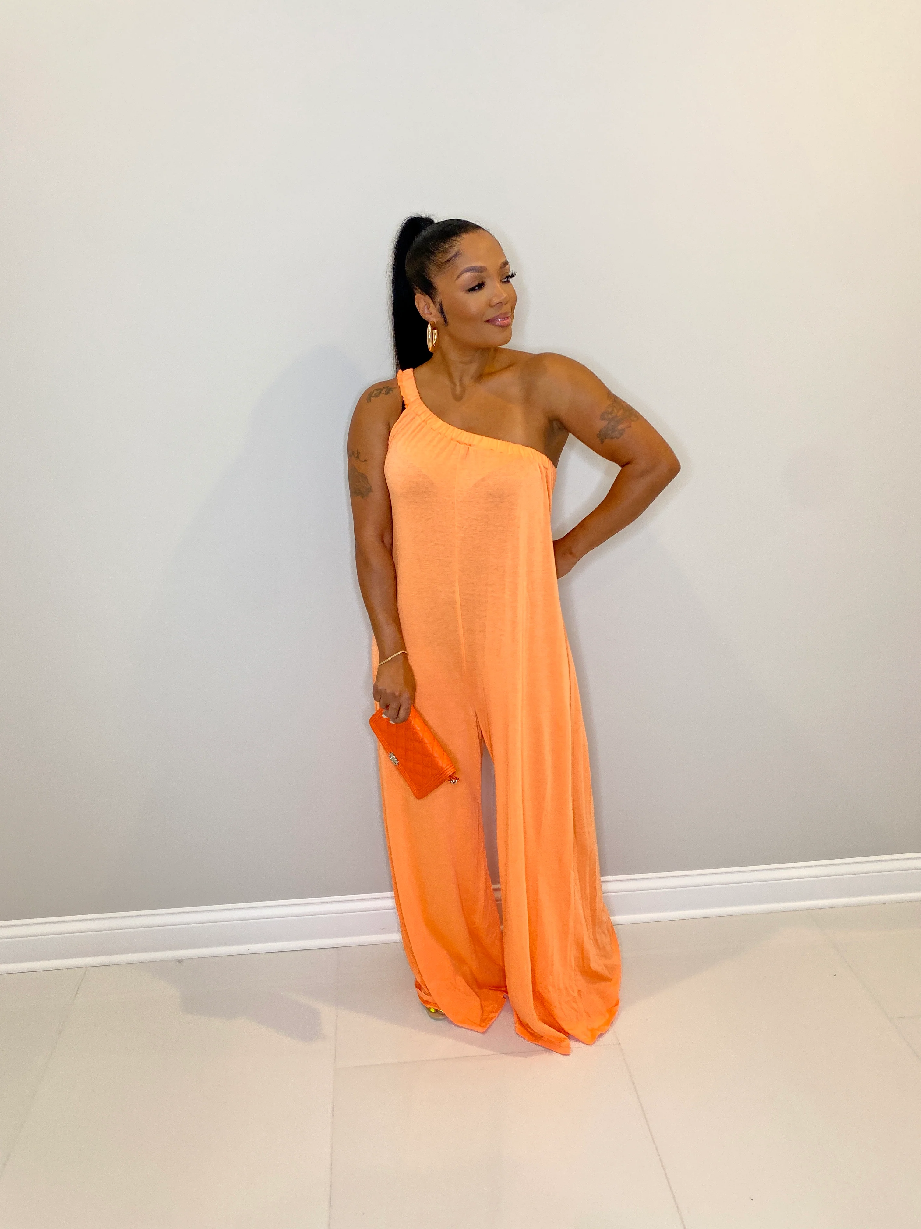 One Shoulder Flow Jumper - Image 6