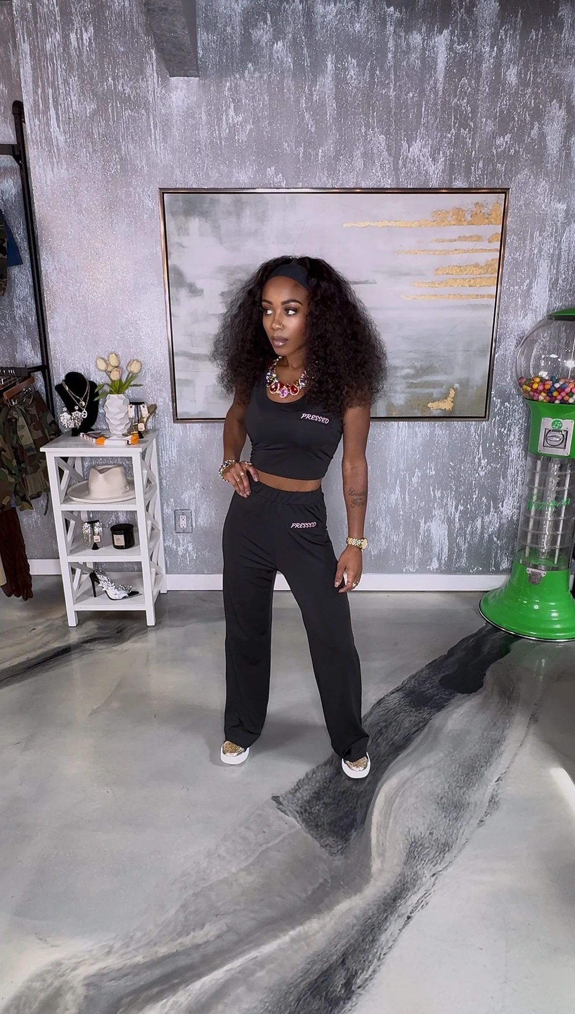 Wide Leg Pants Set - Image 3