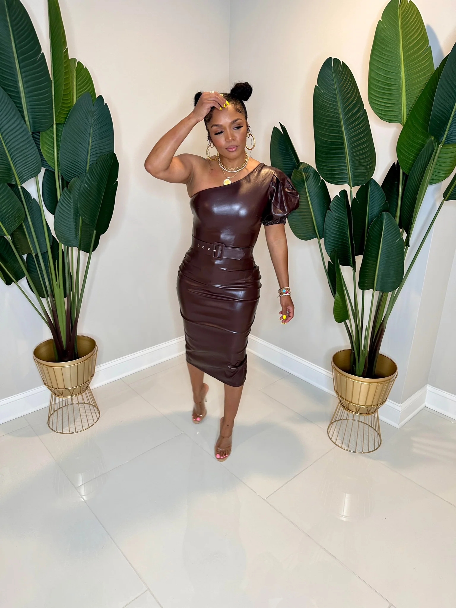 Wrap Me in Leather Dress - Image 3